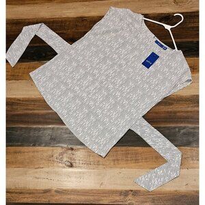 Apt. 9 Tie Back Top Striped Short Sleeve Kohl's Women's Size Medium